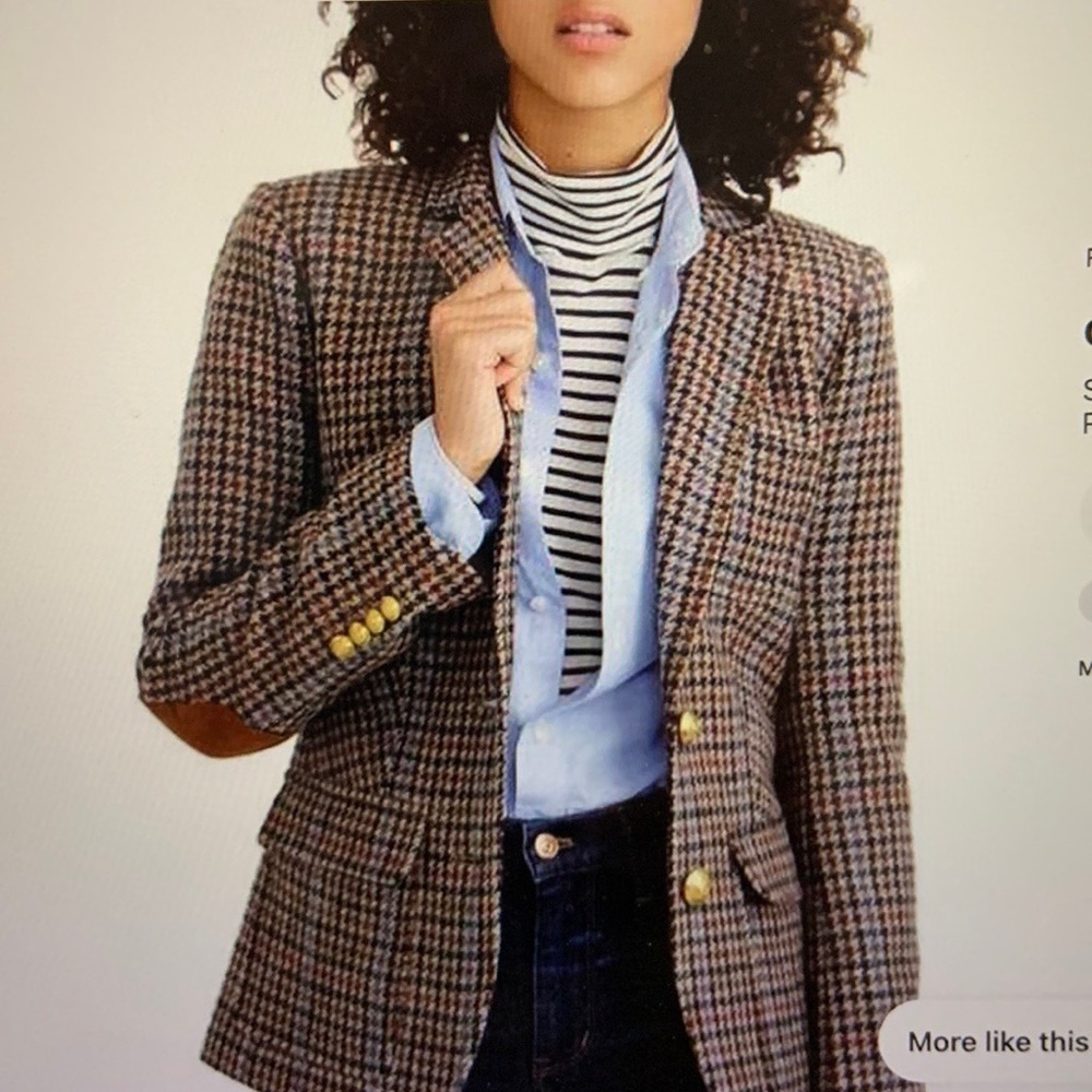J. Crew Rhodes Houndstooth Blazer